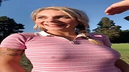 Gabbie Carter - Hitting A Hole In One Public Golf