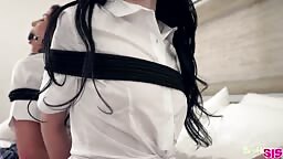 Brattysis Cecelia Taylor And Kylie Rocket - My Cute Stepsister Made Me Tie Her Up
